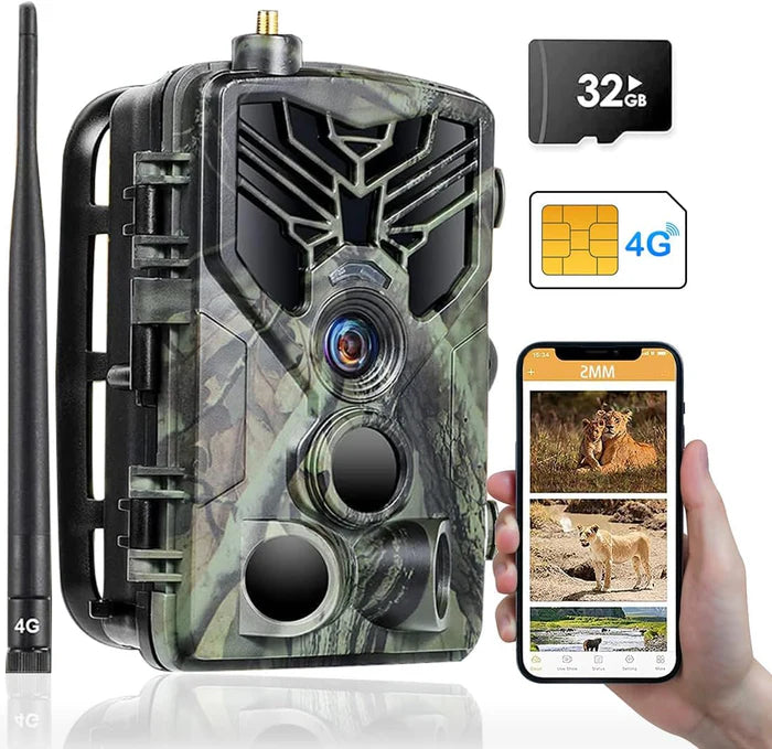 Connected Hunting Camera with SMS/MMS Alert -Real-Time Monitoring