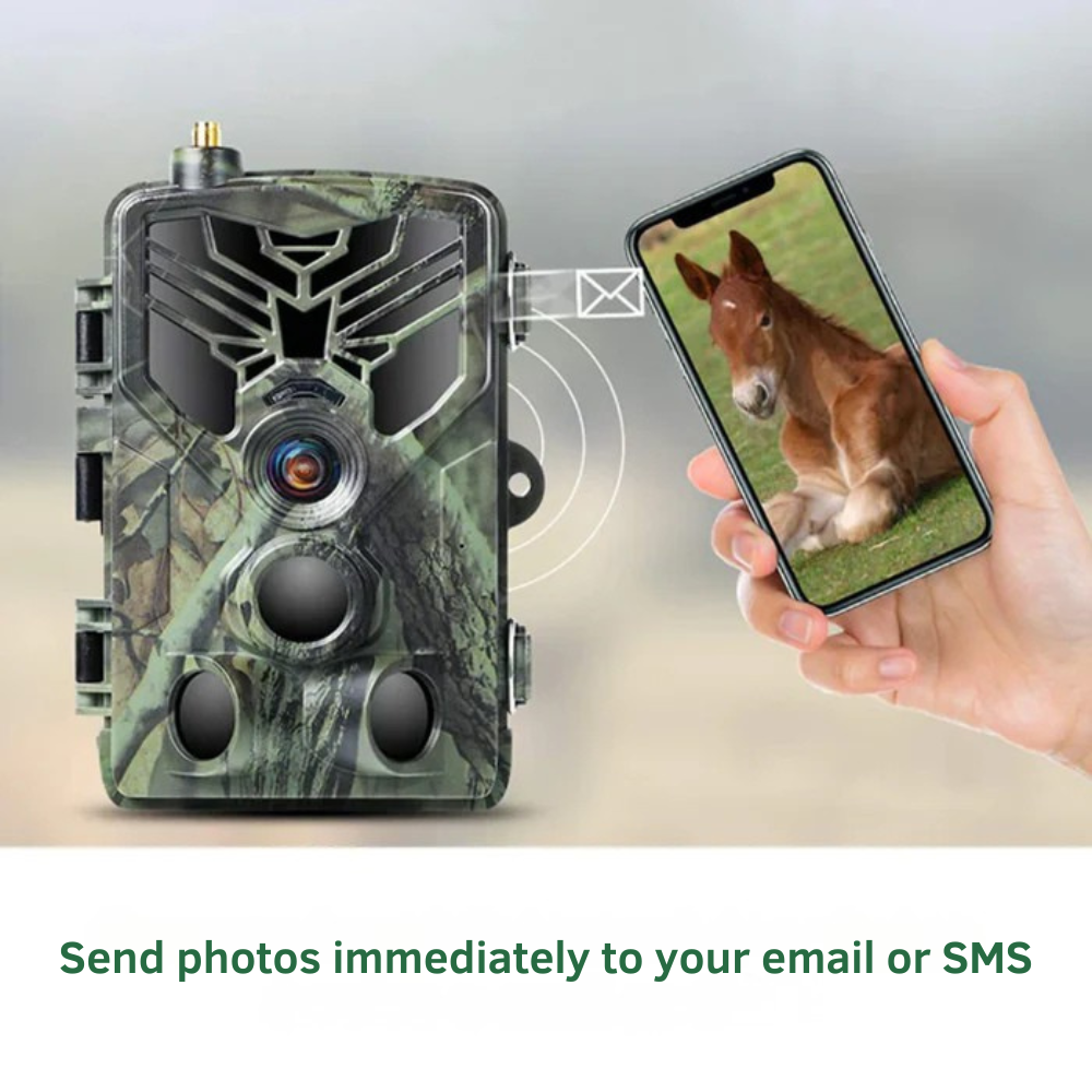 Connected Hunting Camera with SMS/MMS Alert -Real-Time Monitoring