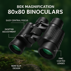 Binoculars Powerful 90x90  for Hiking HD Long-Range Zoom - Infrared Night Vision