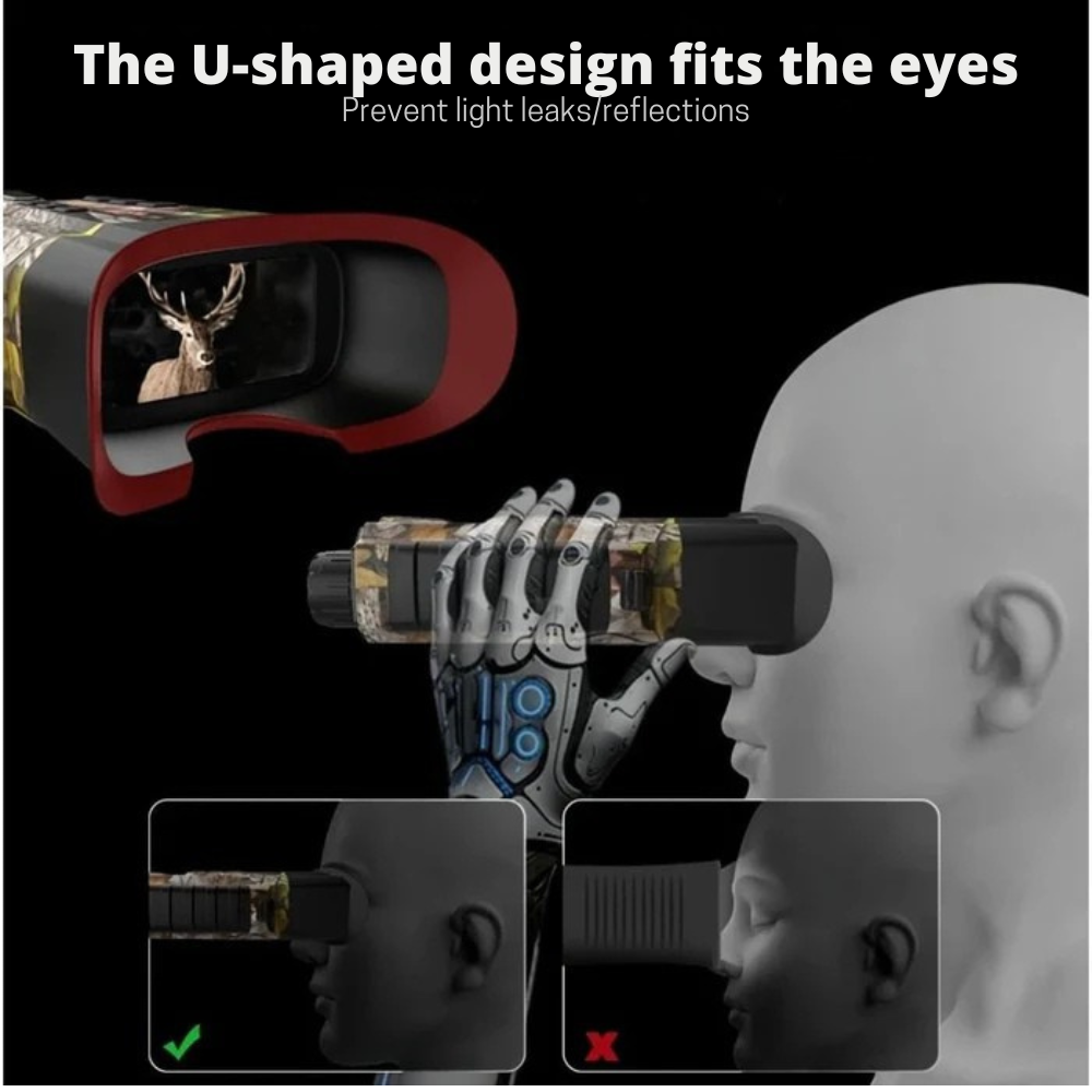 Night Vision Binoculars Military 12x – HD 500m Zoom & Long Battery Life