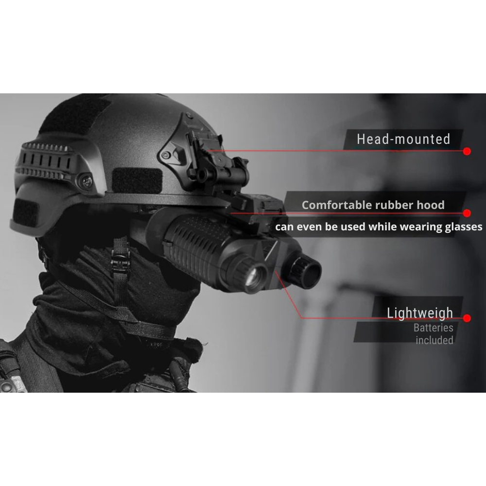 Night Vision Binoculars Headband 8X 4K  – Infrared, Hunting NV400