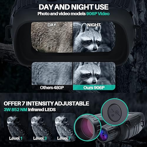 Night Vision Binoculars 4K , 8X Digital Zoom Hunting Observations