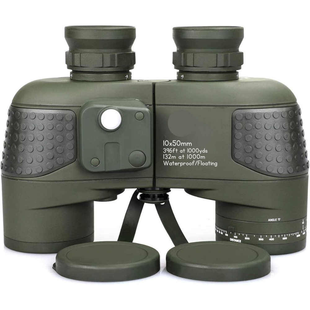 Military Binoculars 10x50 – Night Vision, Rangefinder & Built-in Compass – Waterproof & Ultra-Rugged